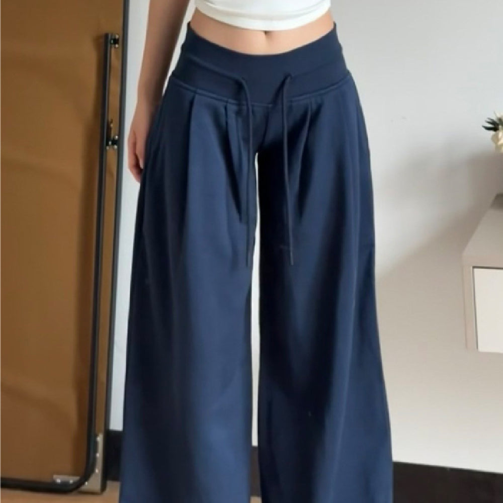 Retro Loose Casual Wide-leg Pants Women's