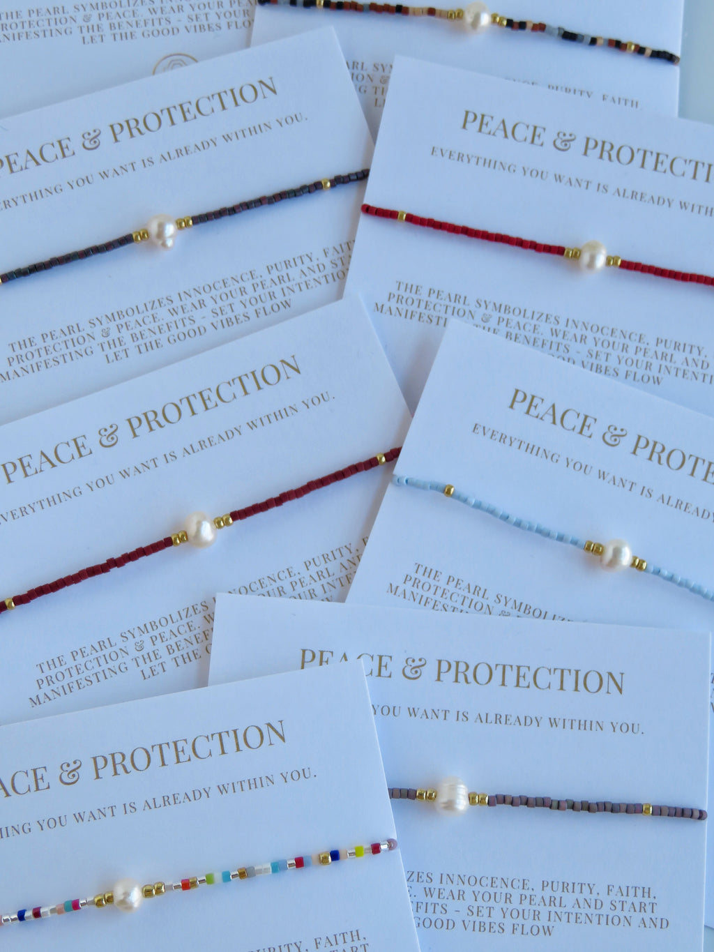 Manifest Peace - Pearl Bracelet