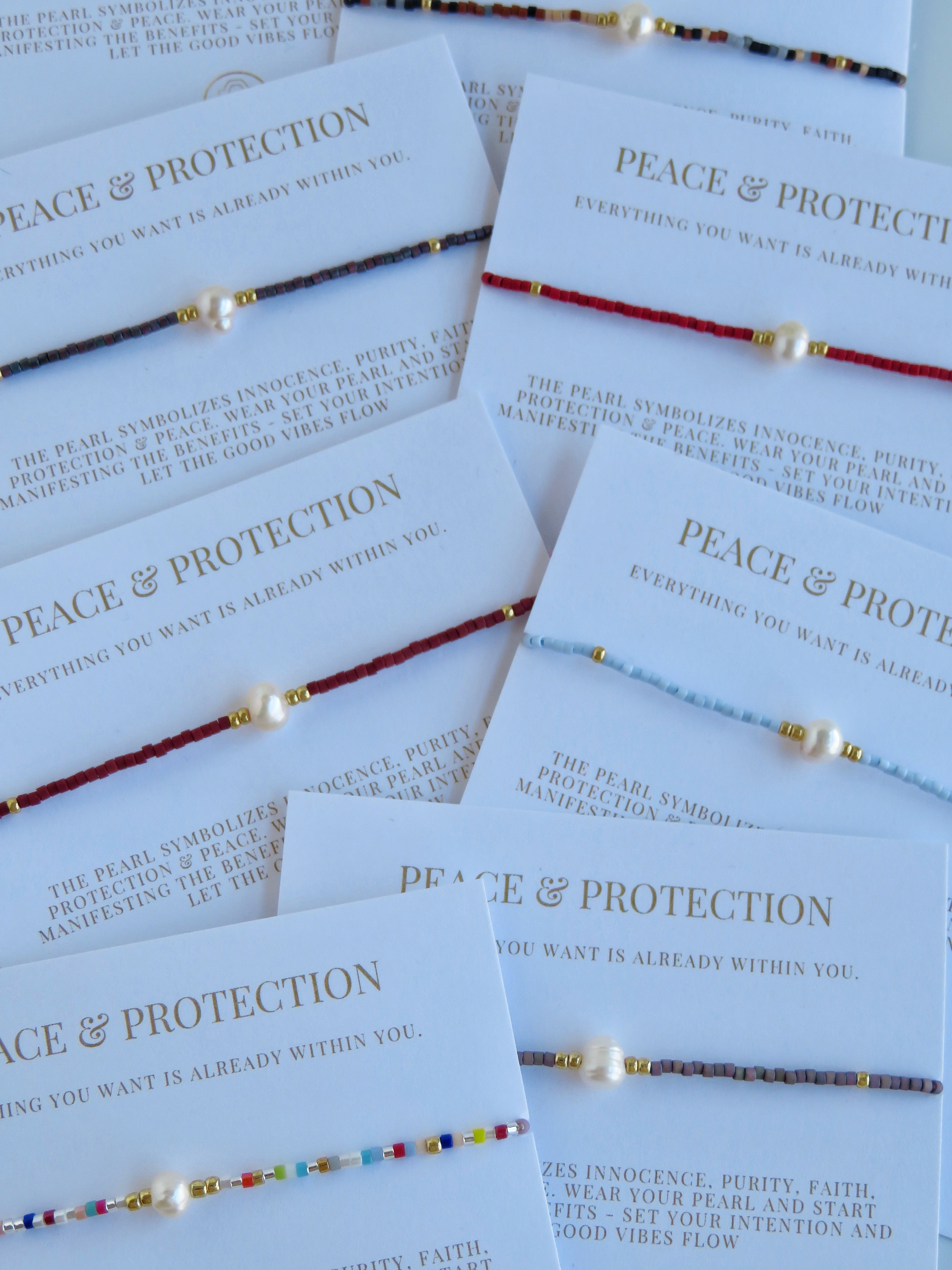 Manifest Peace - Pearl Bracelet