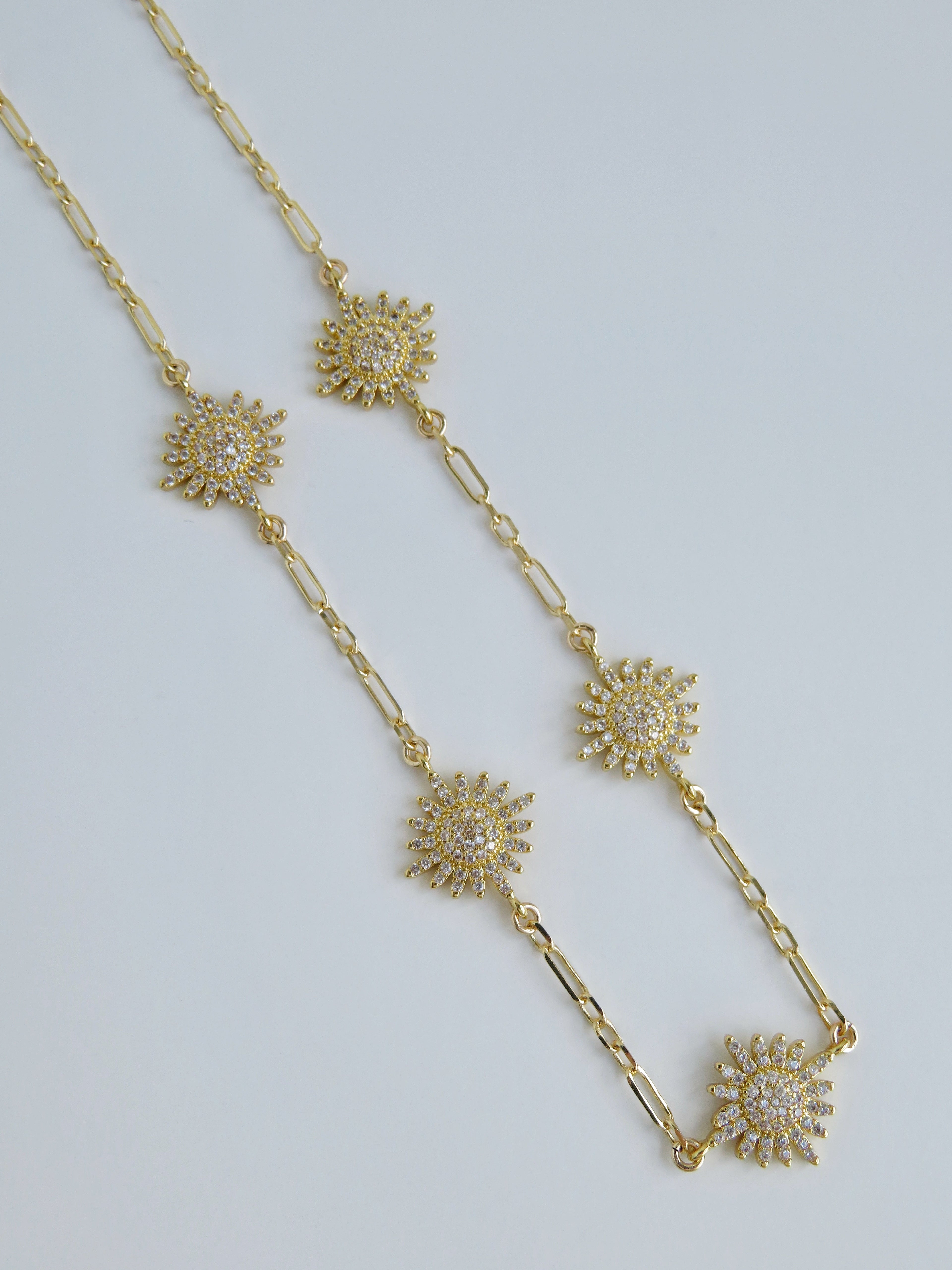 Diamond Sun Necklace