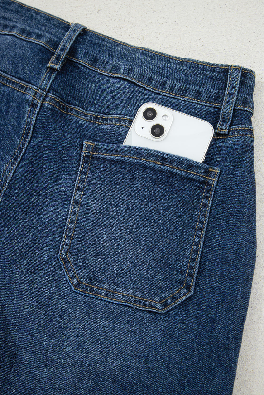 Courtney Cropped High Rise Wide Leg Jeans