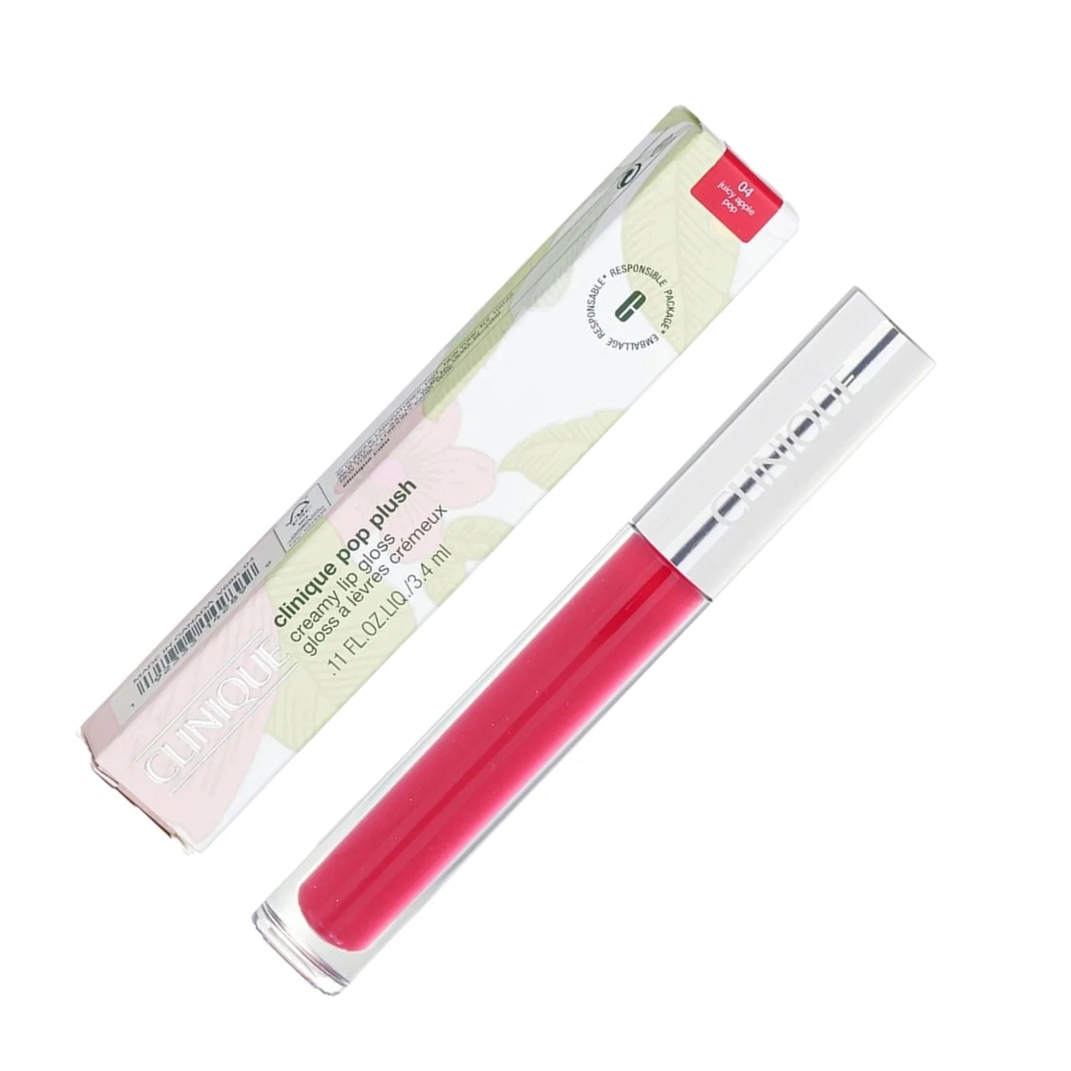 Pop Plush Creamy Lip Gloss in 04 Juicy Apple Pop, 3.4 Ml / 0.11 Oz