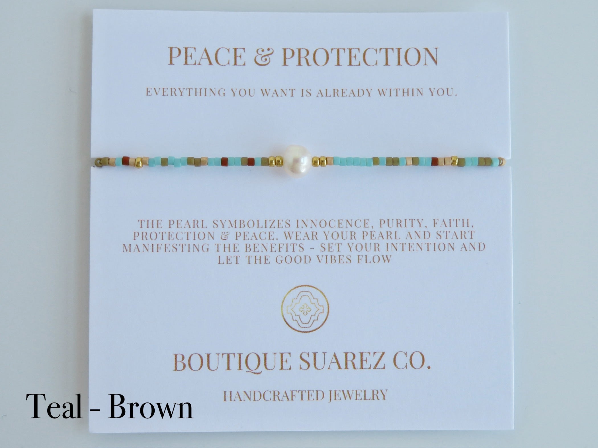 Manifest Peace - Pearl Bracelet