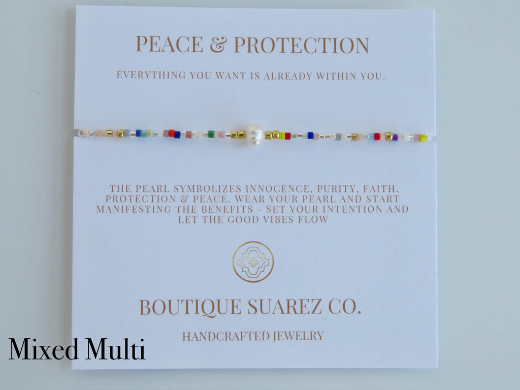 Manifest Peace - Pearl Bracelet