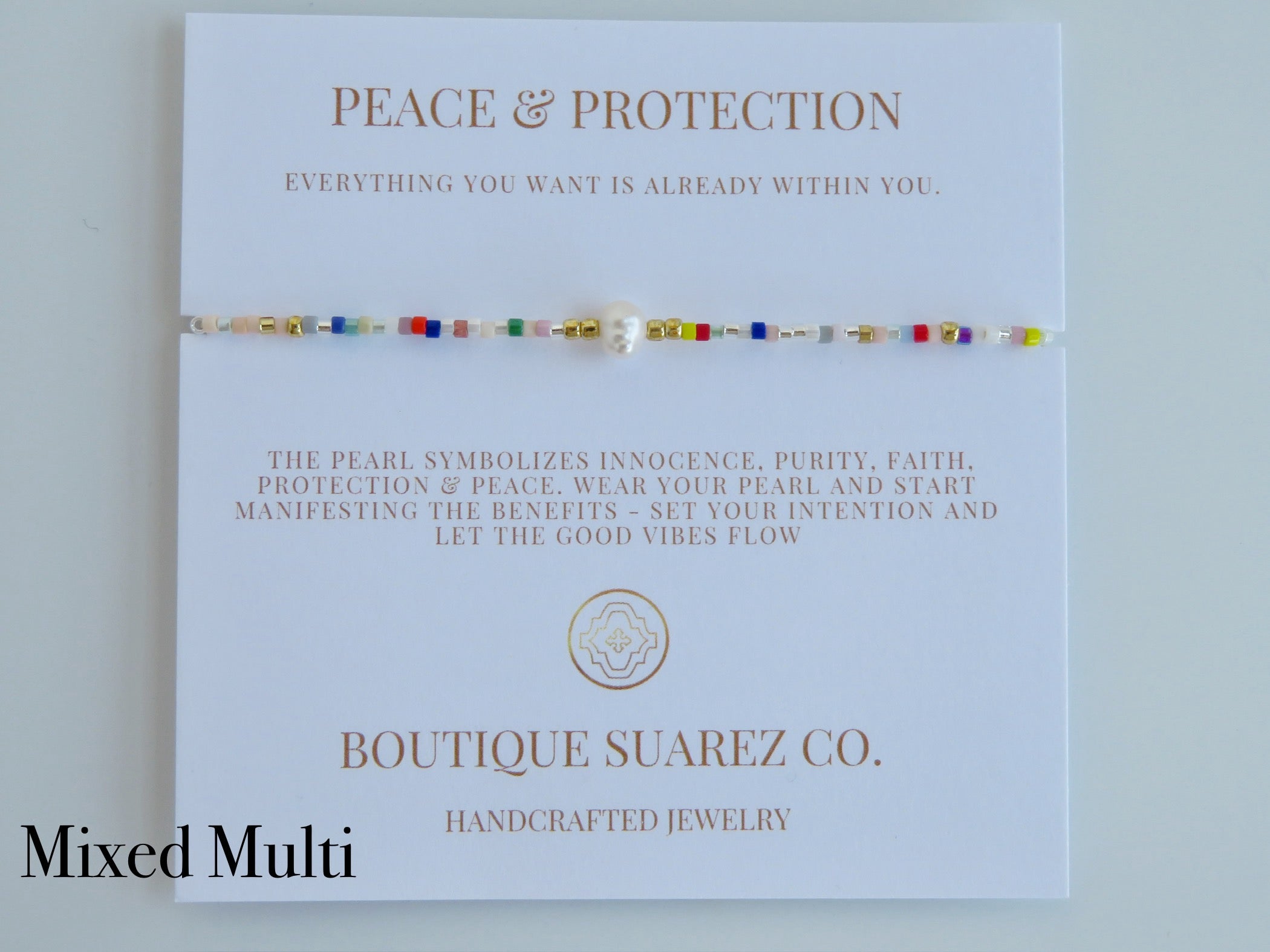 Manifest Peace - Pearl Bracelet
