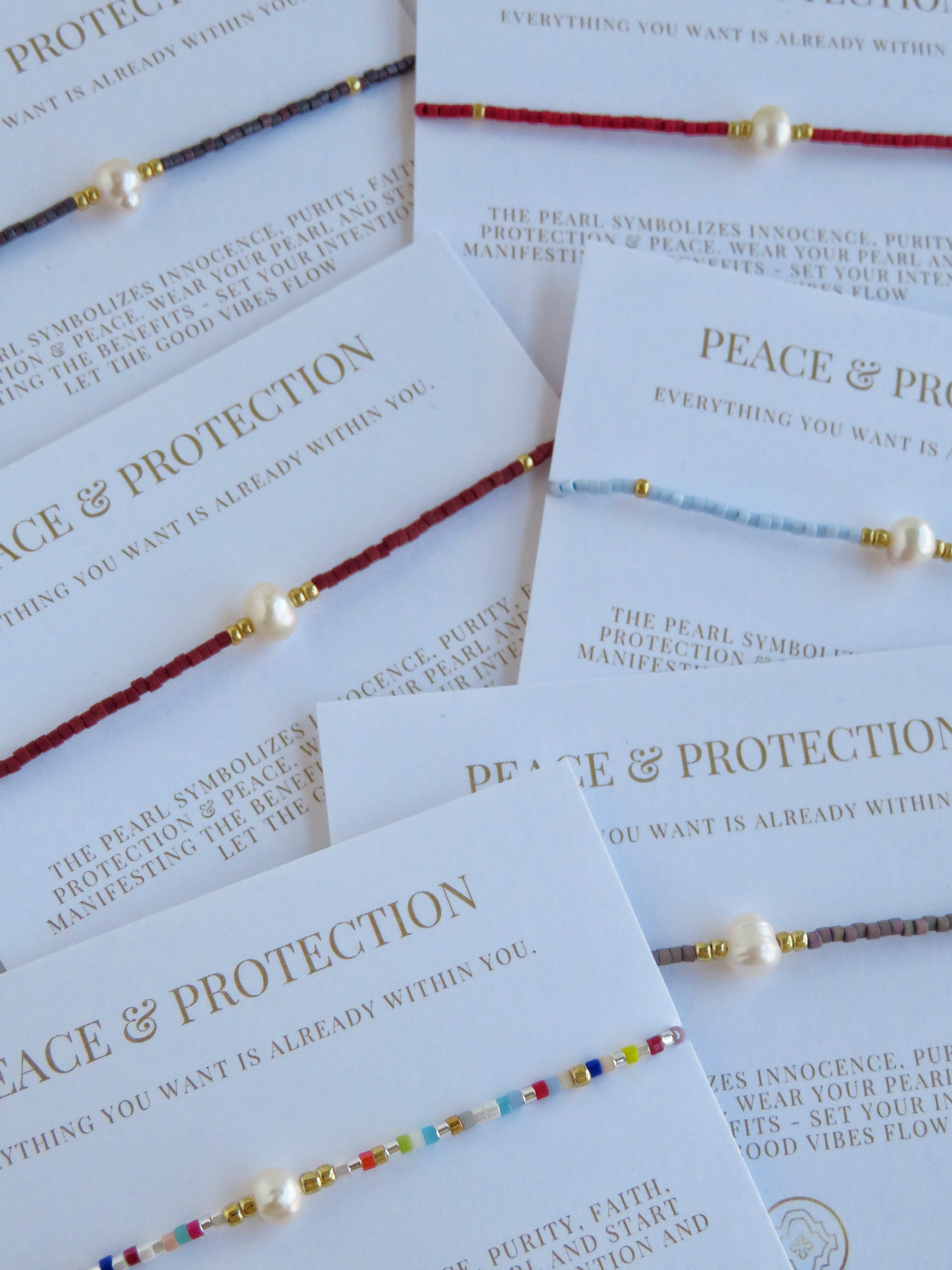 Manifest Peace - Pearl Bracelet