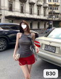Pure And Alluring Style Sleeveless Knitted Camisole
