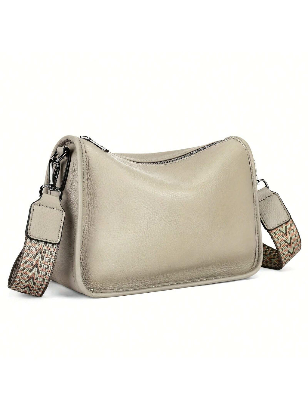 Genuine Leather Retro Casual Shoulder Bag Messenger Bag for Women- Adjustable Strap, Soft & Durable Lady Casual Handbag with Multiple Compartments