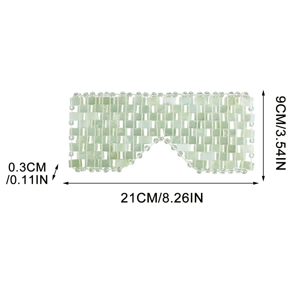 Facial Care Jade Eye Mask Beauty Cooling Cold SPA Massager Face Skincare Massage Tool anti Aging Spa Face Skin Care Tools