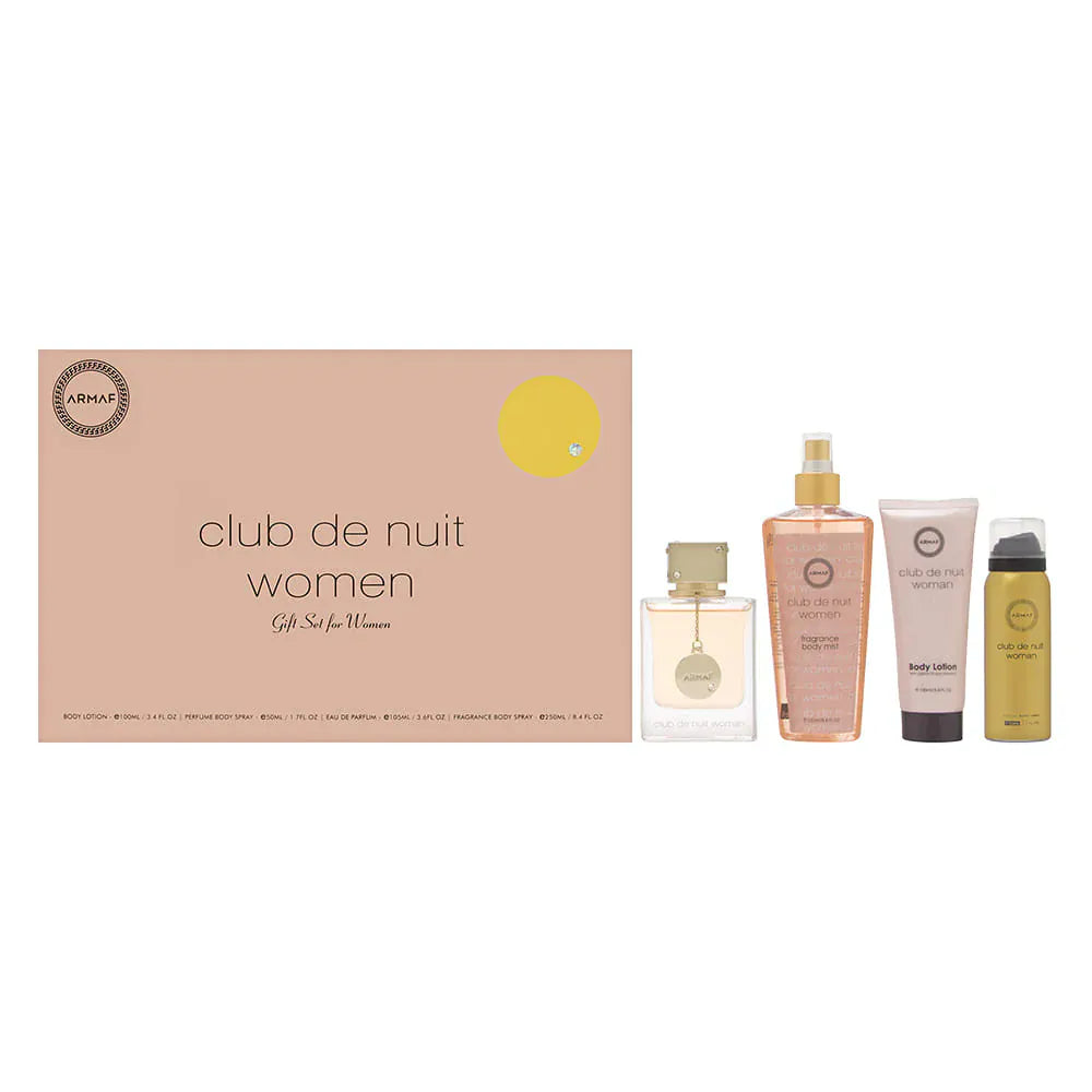 Club De Nuit By Armaf For Women 4Pcs Set EDP Spray
