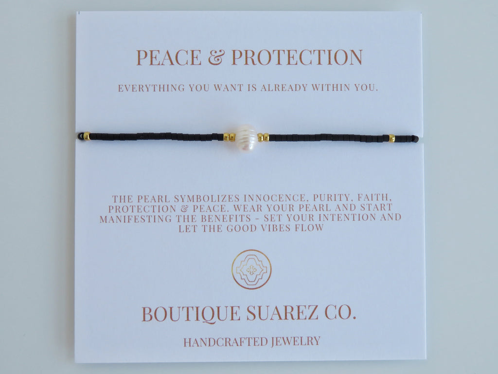 Manifest Peace - Pearl Bracelet