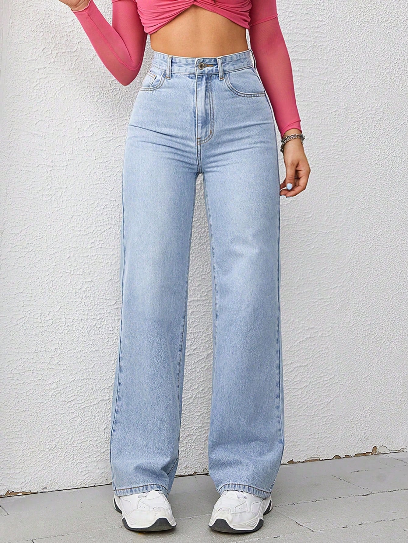 Jeanoix High Waist Wide Leg Jeans