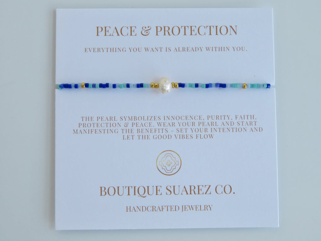 Manifest Peace - Pearl Bracelet