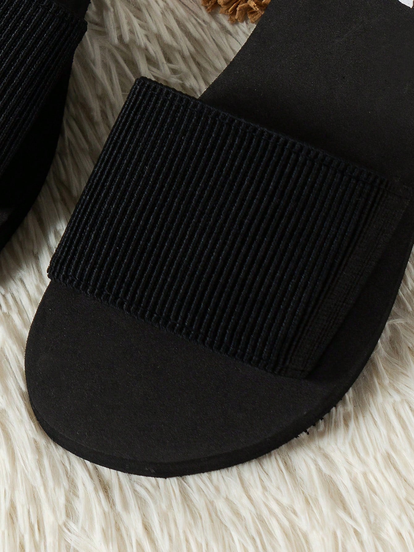 Elastic Band Casual Slippers for Women/Men, Eva Plastic Beach Slides, Lightweight & Comfortable, Simple & Stylish Flat Open Toe Slippers