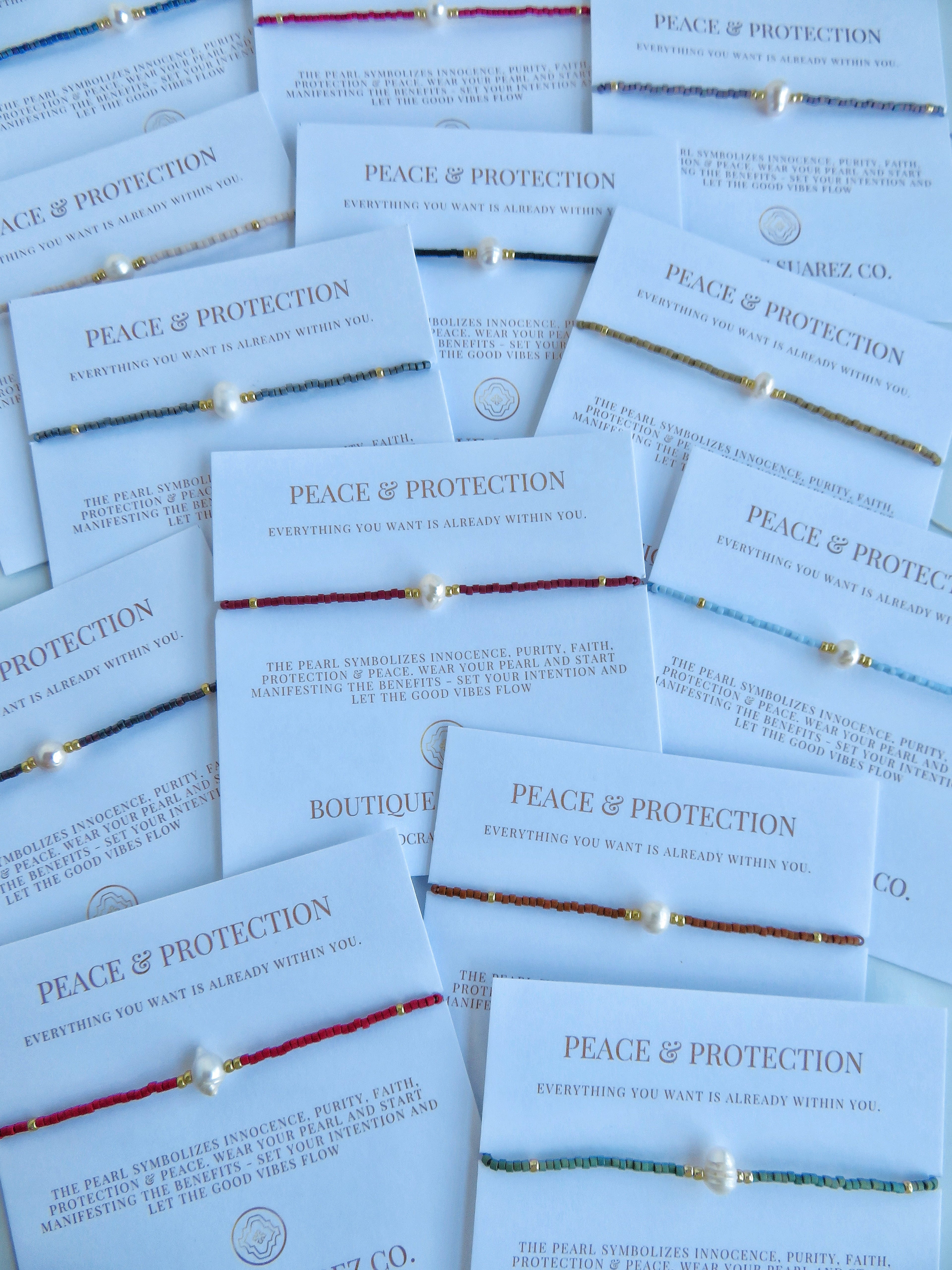 Manifest Peace - Pearl Bracelet