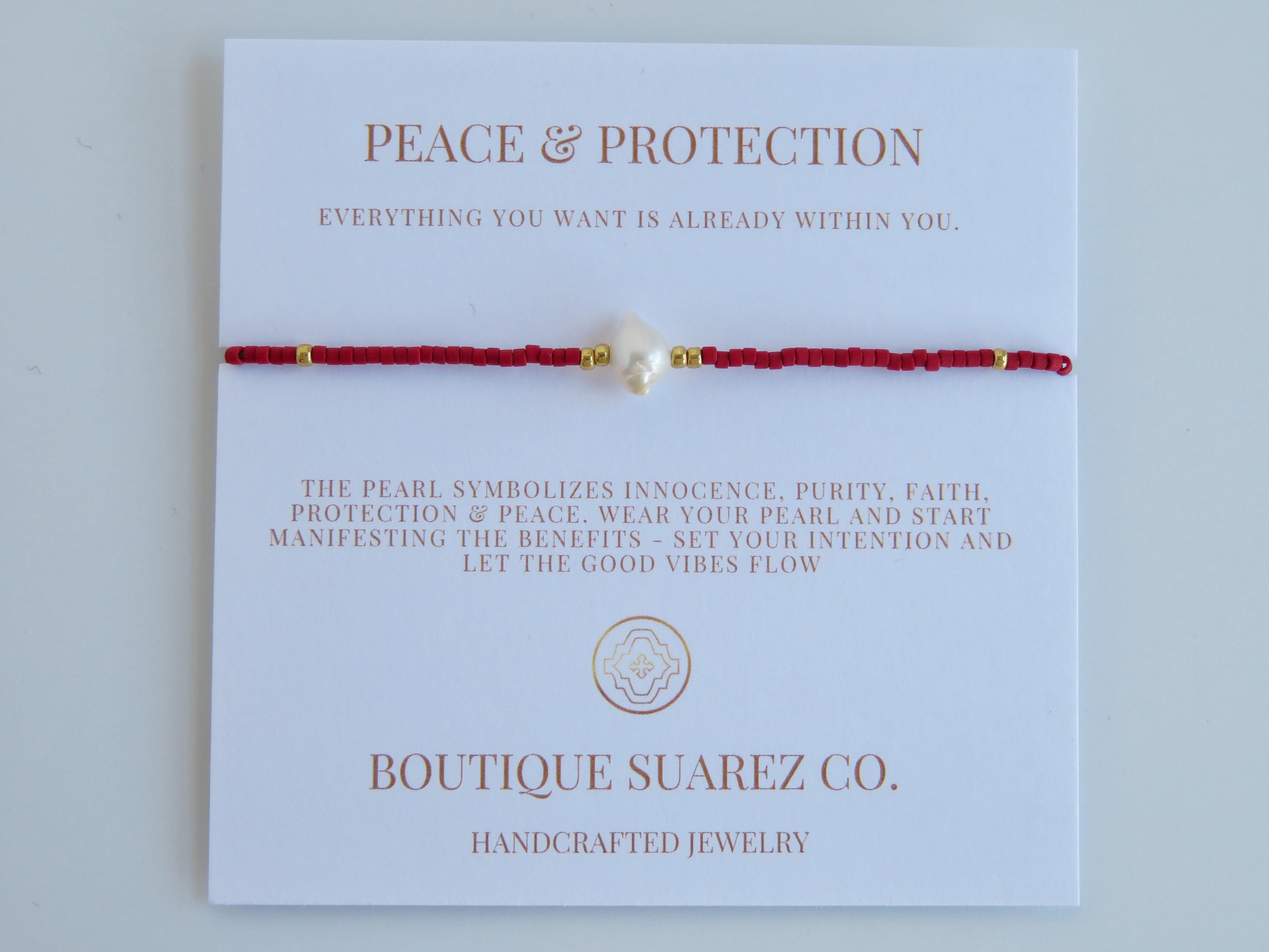 Manifest Peace - Pearl Bracelet