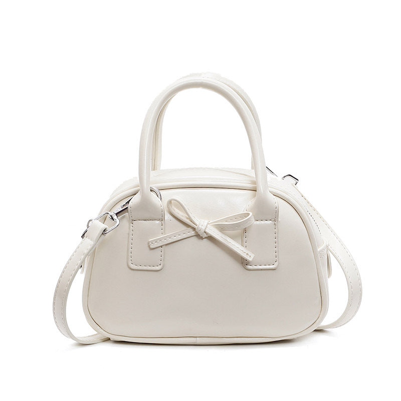 Cross-border Hot Sale Advanced Texture Oil Wax Leather Hand Carrying Bowling Bag