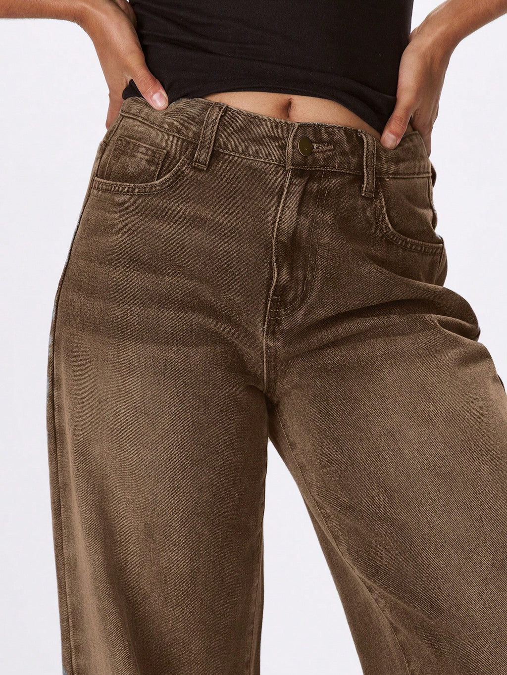 MUSERA Low Waist Oversized Wax Coated Jeans Spring 90'S Y2K Cute Casual Summer Concert Fall Autumn Winter Everyday Office Work Chic