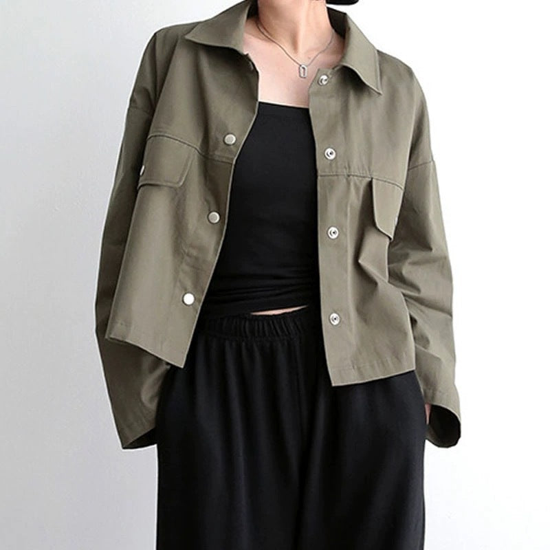 Niche Hong Kong-style Retro Chic Casual Workwear Jacket
