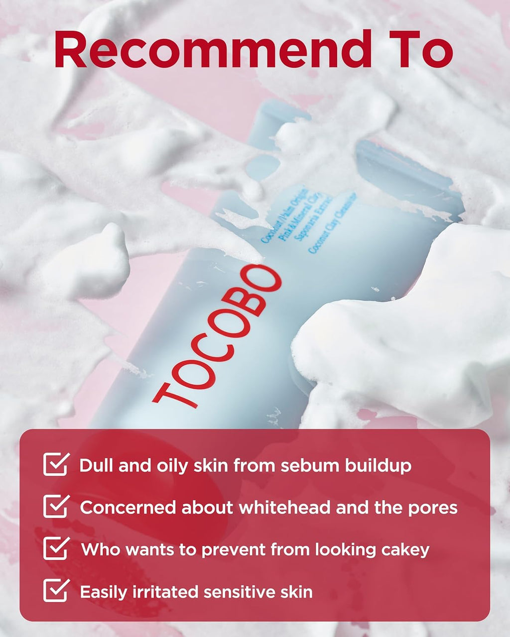 TOCOBO Coconut Clay Cleansing Foam