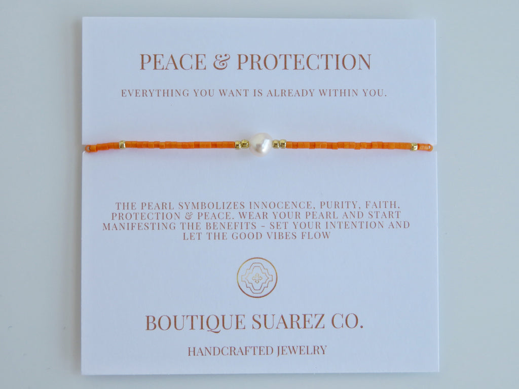 Manifest Peace - Pearl Bracelet