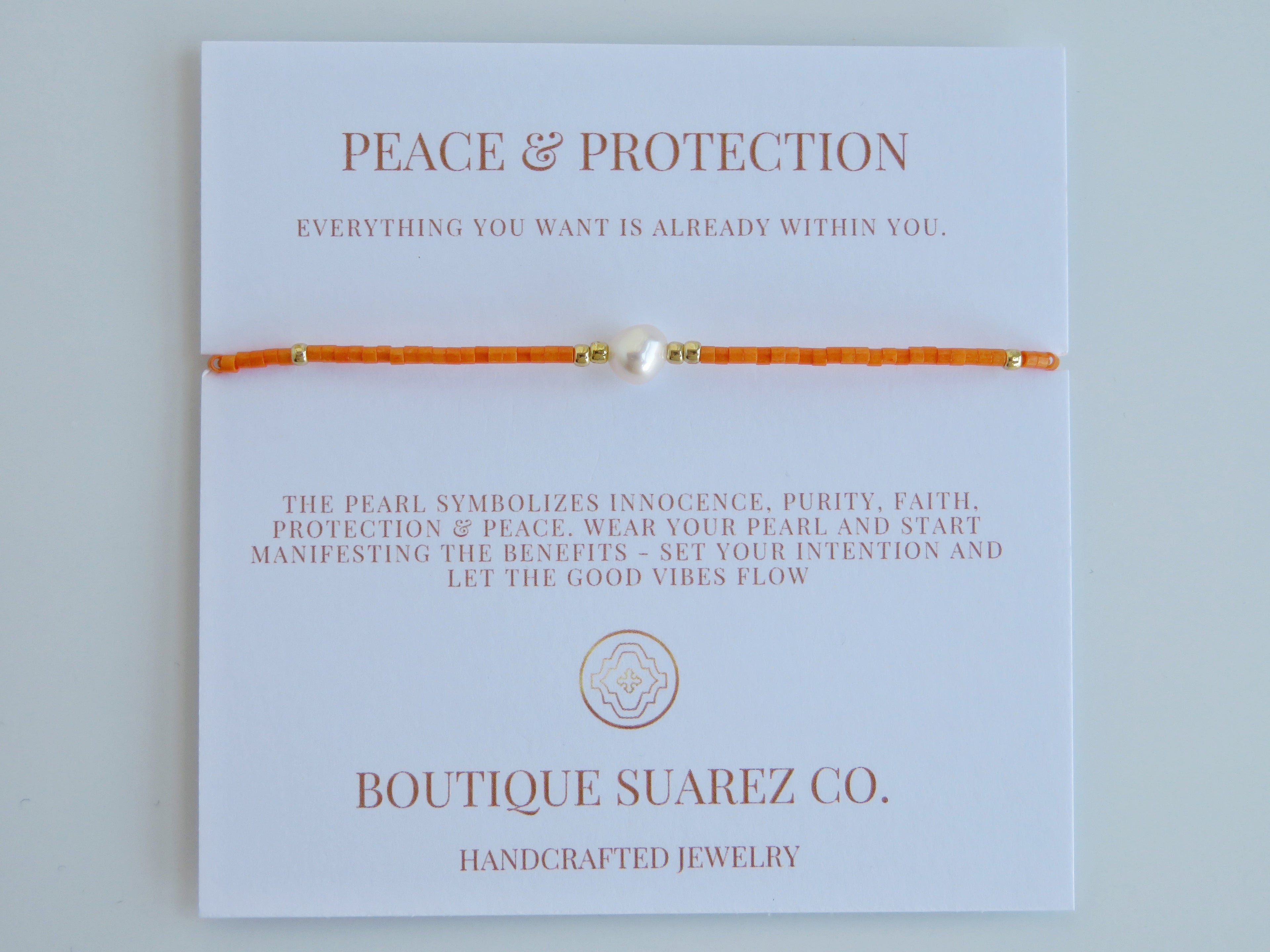 Manifest Peace - Pearl Bracelet