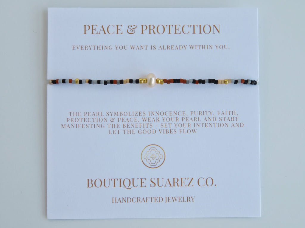 Manifest Peace - Pearl Bracelet