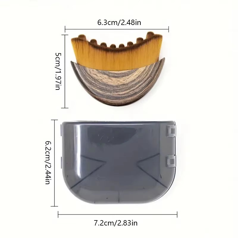 Lymphatic Contour Facial Brush, Dry Brush Facial Brush, Lymphatic Drainage Massager for Face, Chin and Jawline