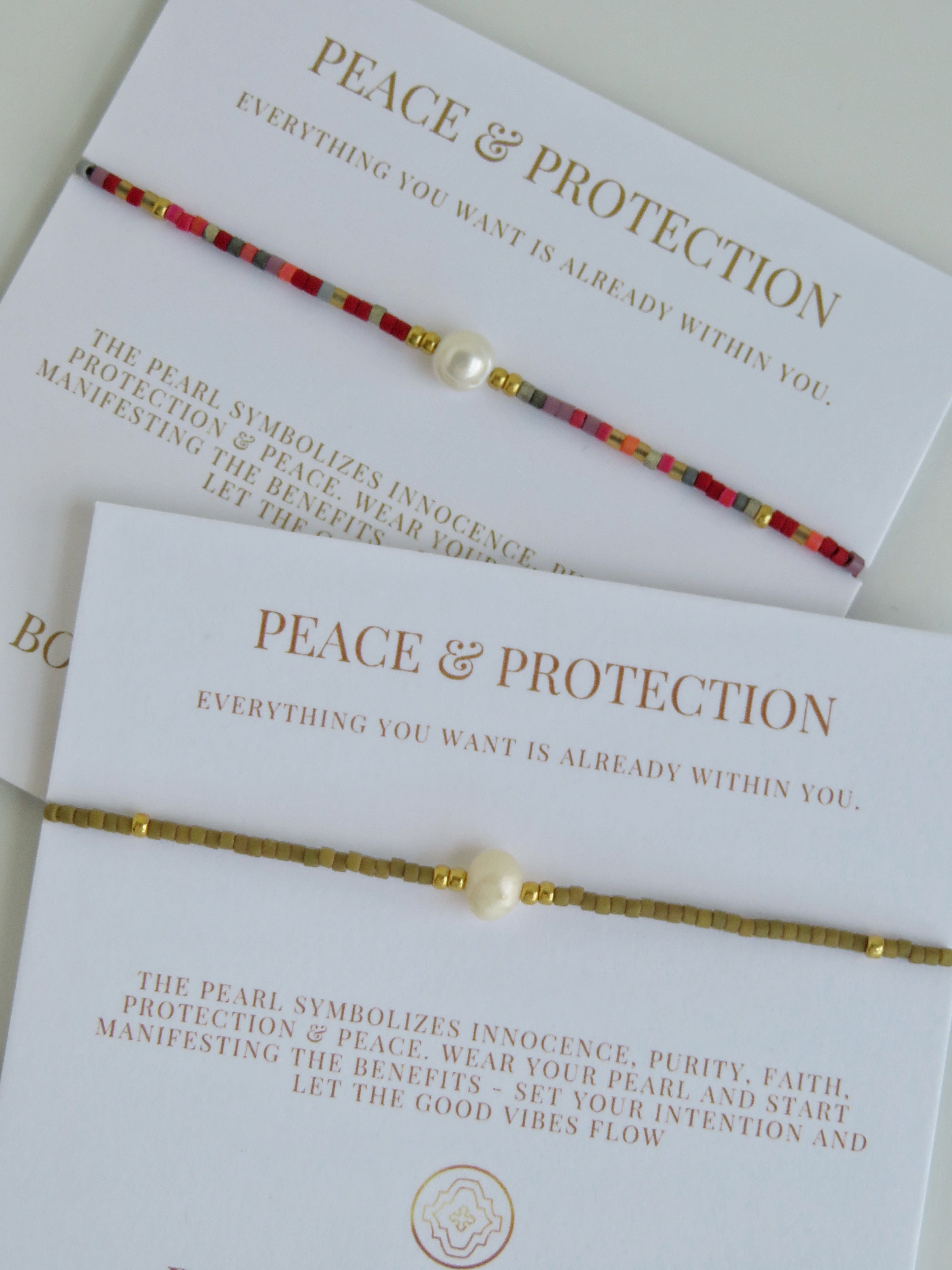 Manifest Peace - Pearl Bracelet