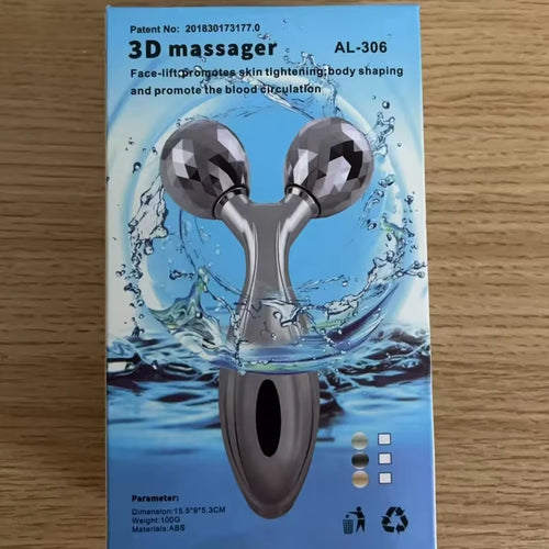 3D Roller Massager Facial Beauty Device for Muscle Lifting & Skin Care Manual Massager for Women Men