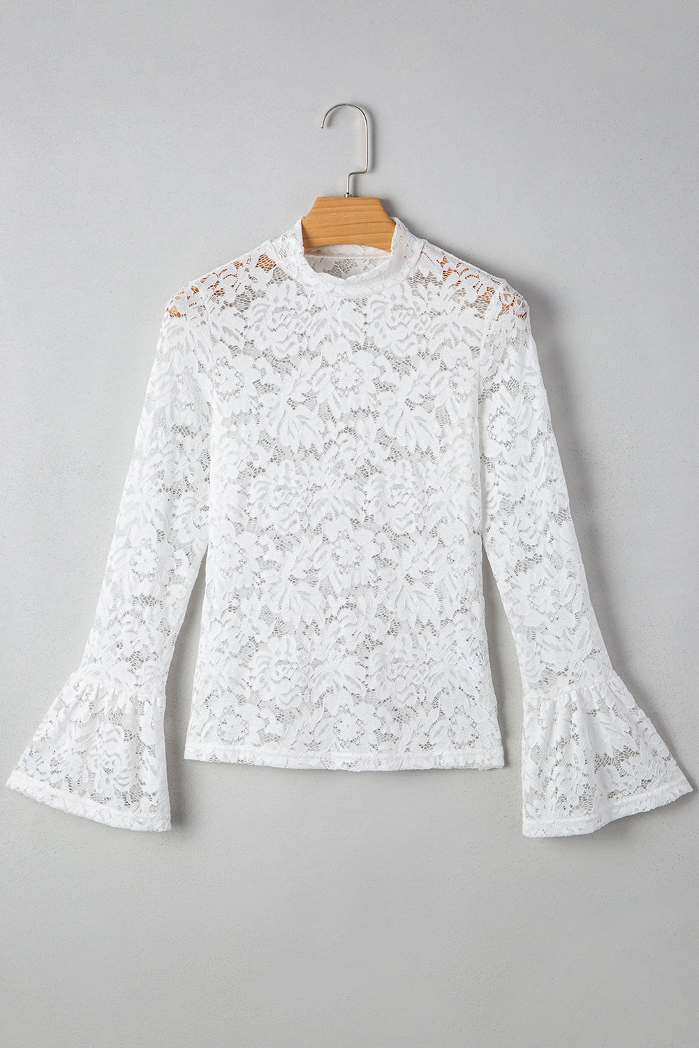 Alani Lace Crochet Bell Sleeve Blouse