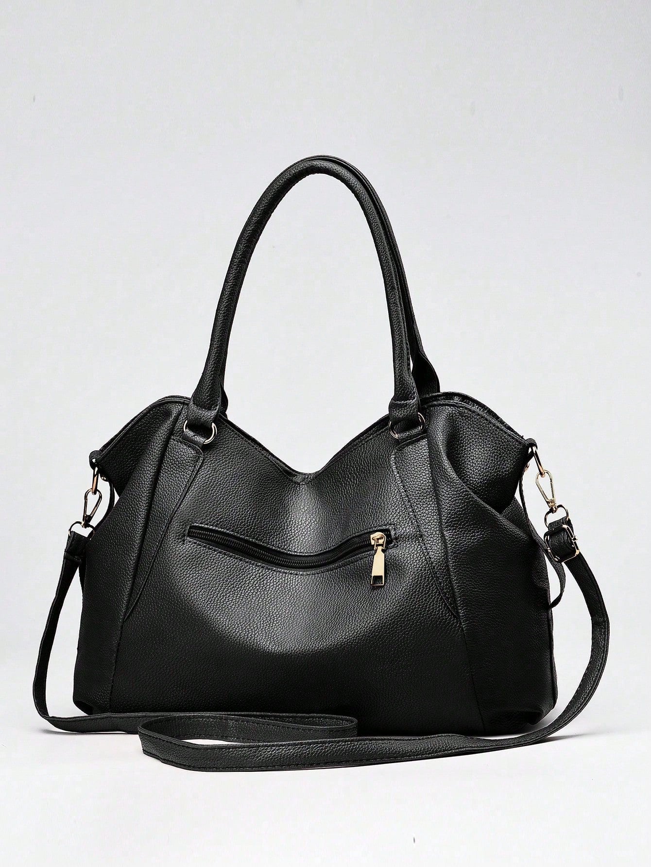 PLANEE Casual Solid Color Tote Bag, Large Capacity Soft Faux Leather Zip Shoulder Bag, Multi Crossbody Bag, Double Handle Shoulder Bag, Women'S Buckle Decorated Shoulder Bag, Stylish Underarm Wallet for Street Wear, Best Mother'S Day Gift Ideas, Mother Day Gifts, Mom Gifts, Mommy'S Essentials, Mommy Bag for Going Out, Eye-Catching Work Bags for Women, Business Casual Woman Bag Perfect for Office Business and Work, New Fashionable Big Bags for Women, New Arrival Tote Bags for Woman