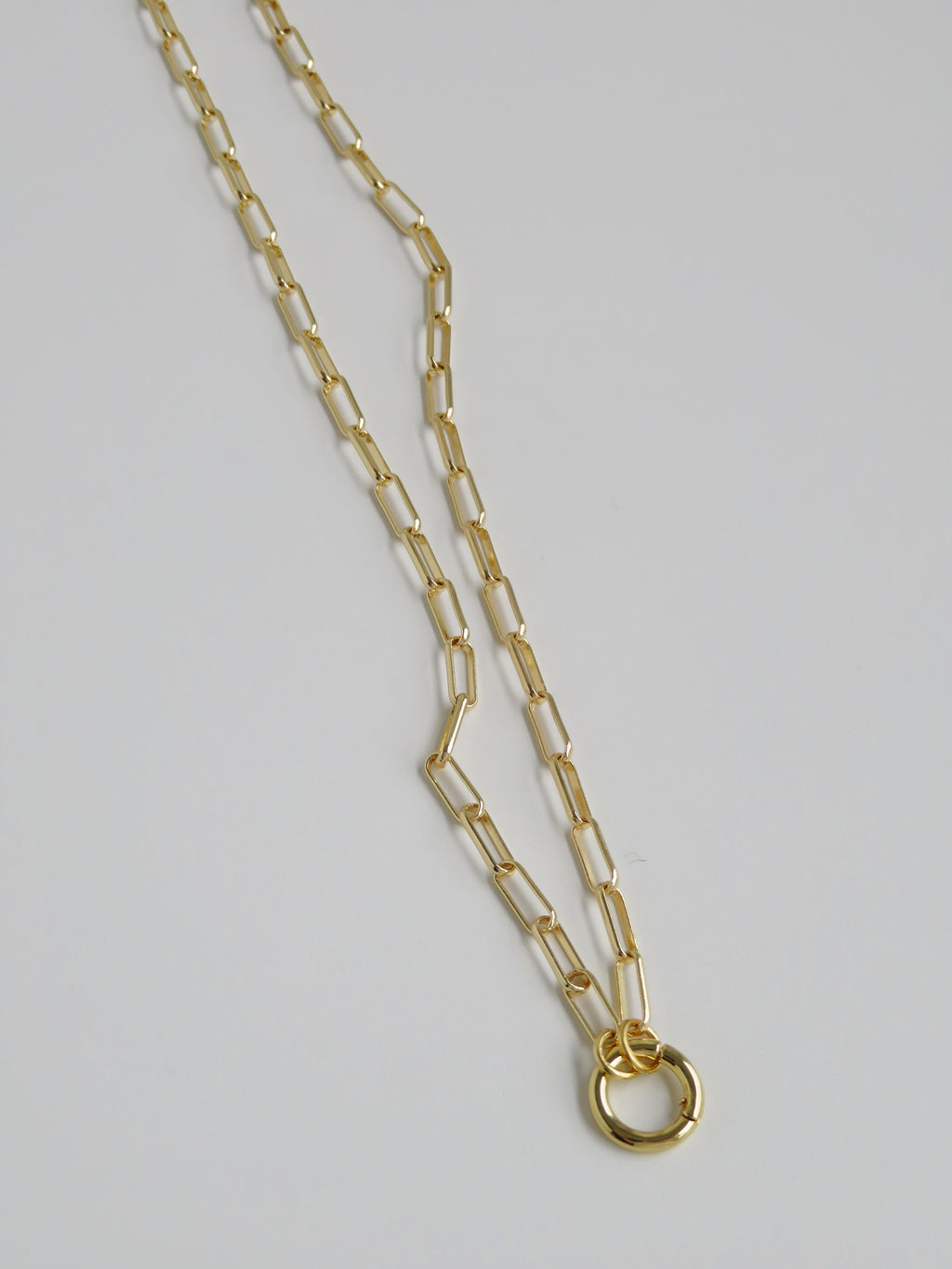 Scarlett Charm Holder Necklace - Clicker Clasp - add charms