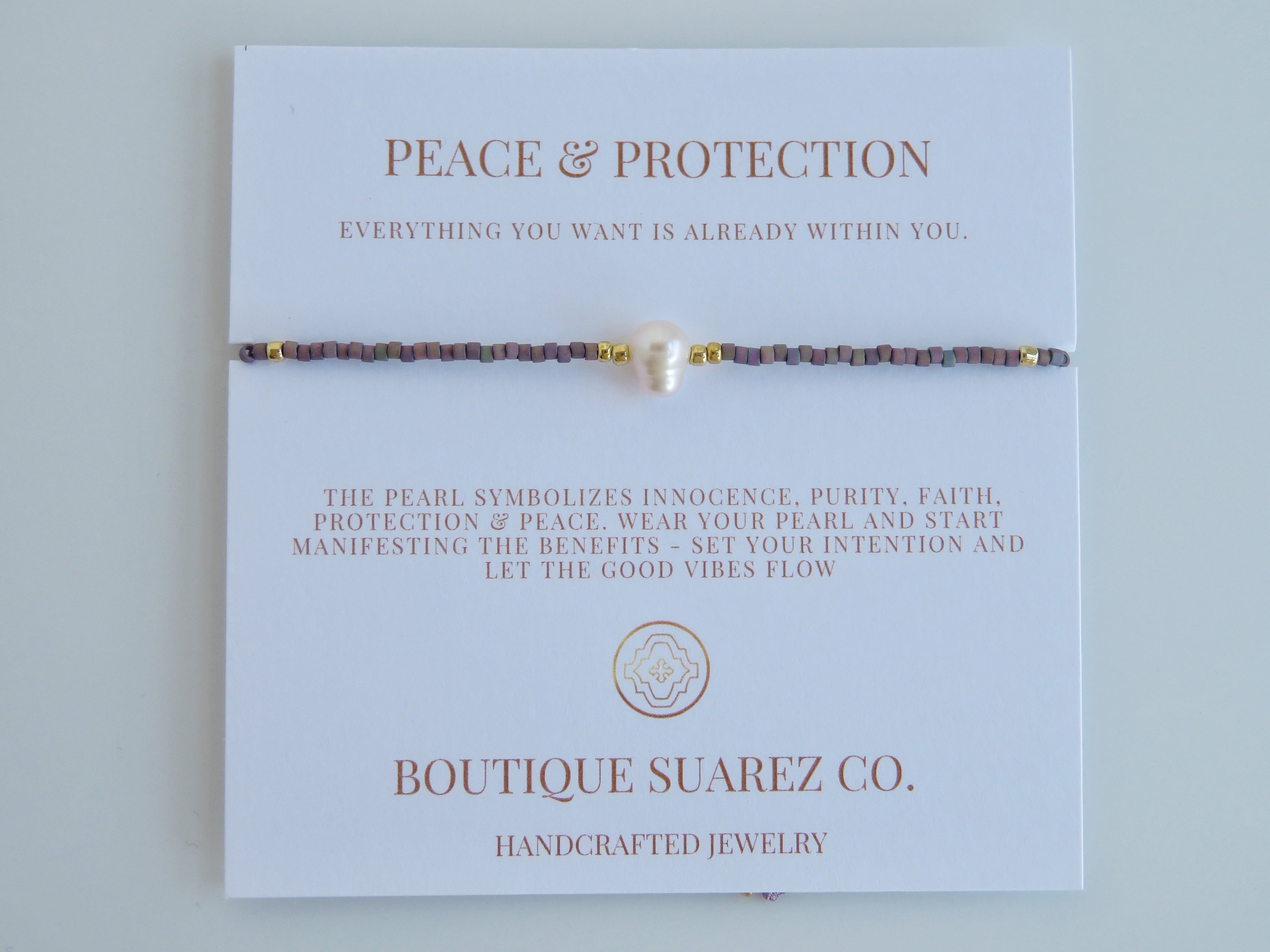 Manifest Peace - Pearl Bracelet