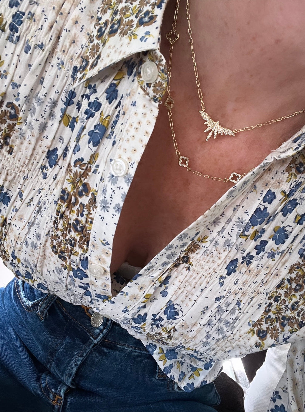 Diamond Clover Necklace