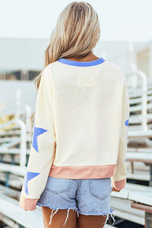 Ashaora Exposed Seam Oversized Sweatshirt