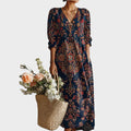 Rosinha | Vestido Largo Con Estampado Floral