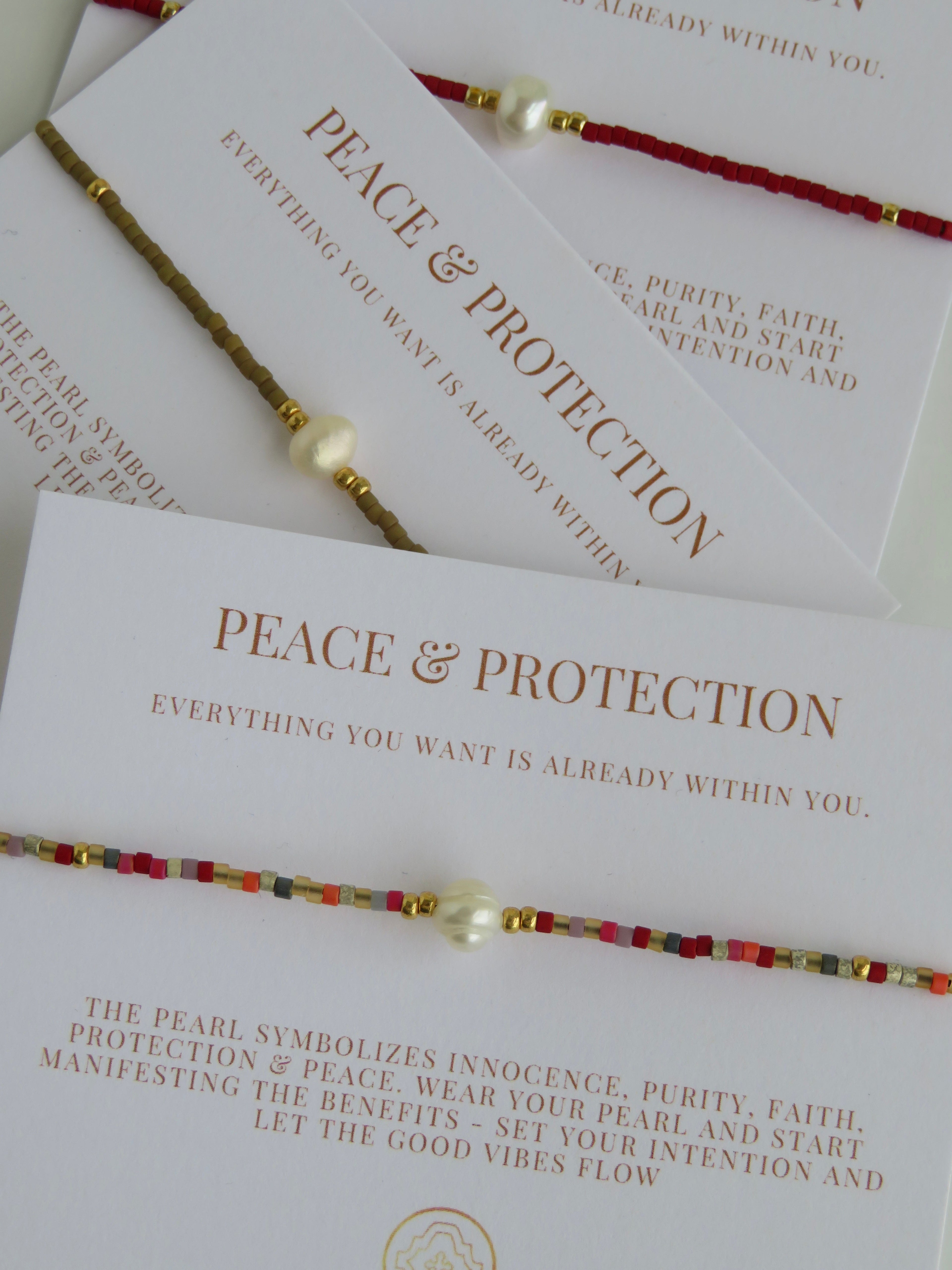 Manifest Peace - Pearl Bracelet