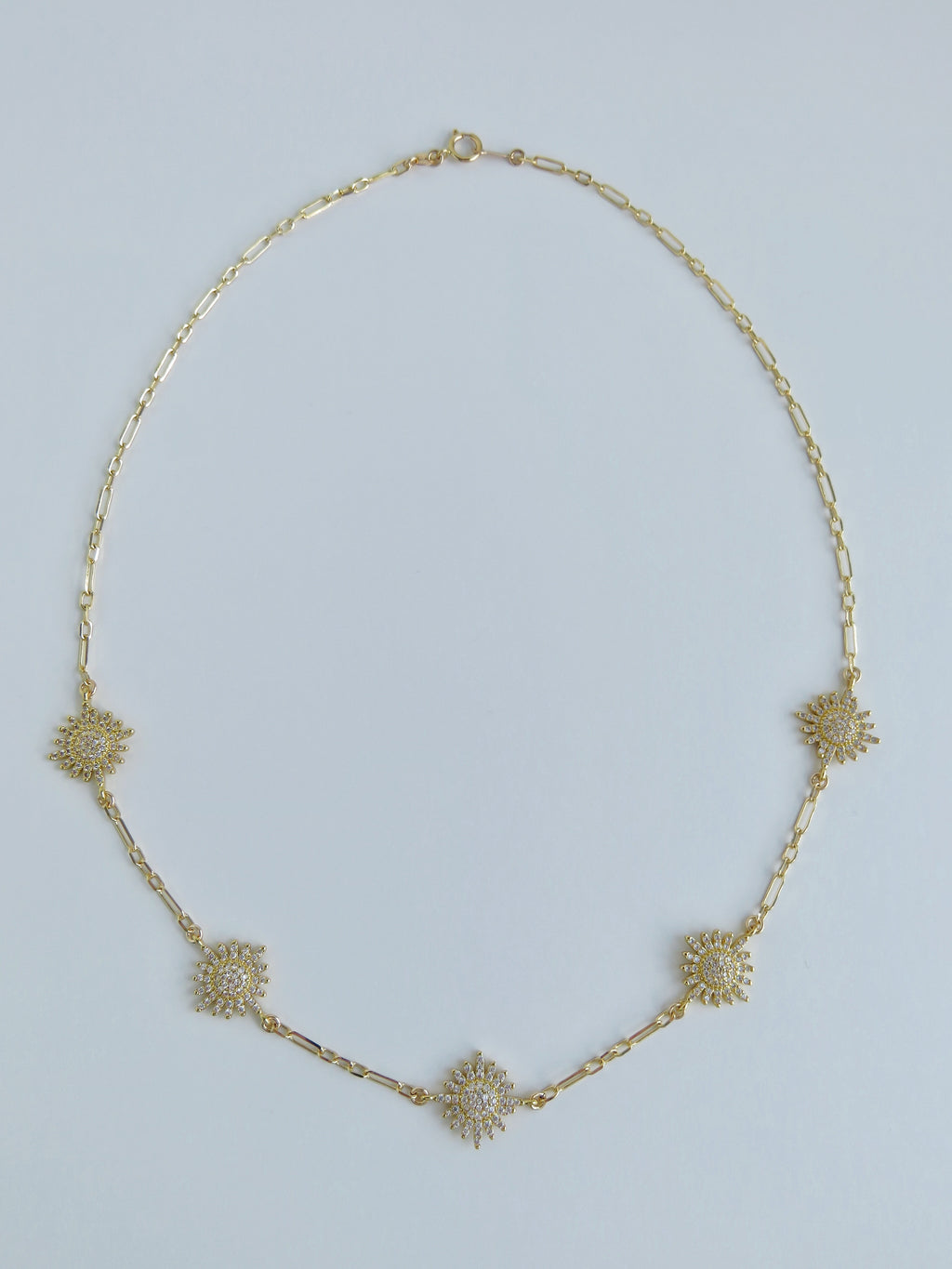 Diamond Sun Necklace