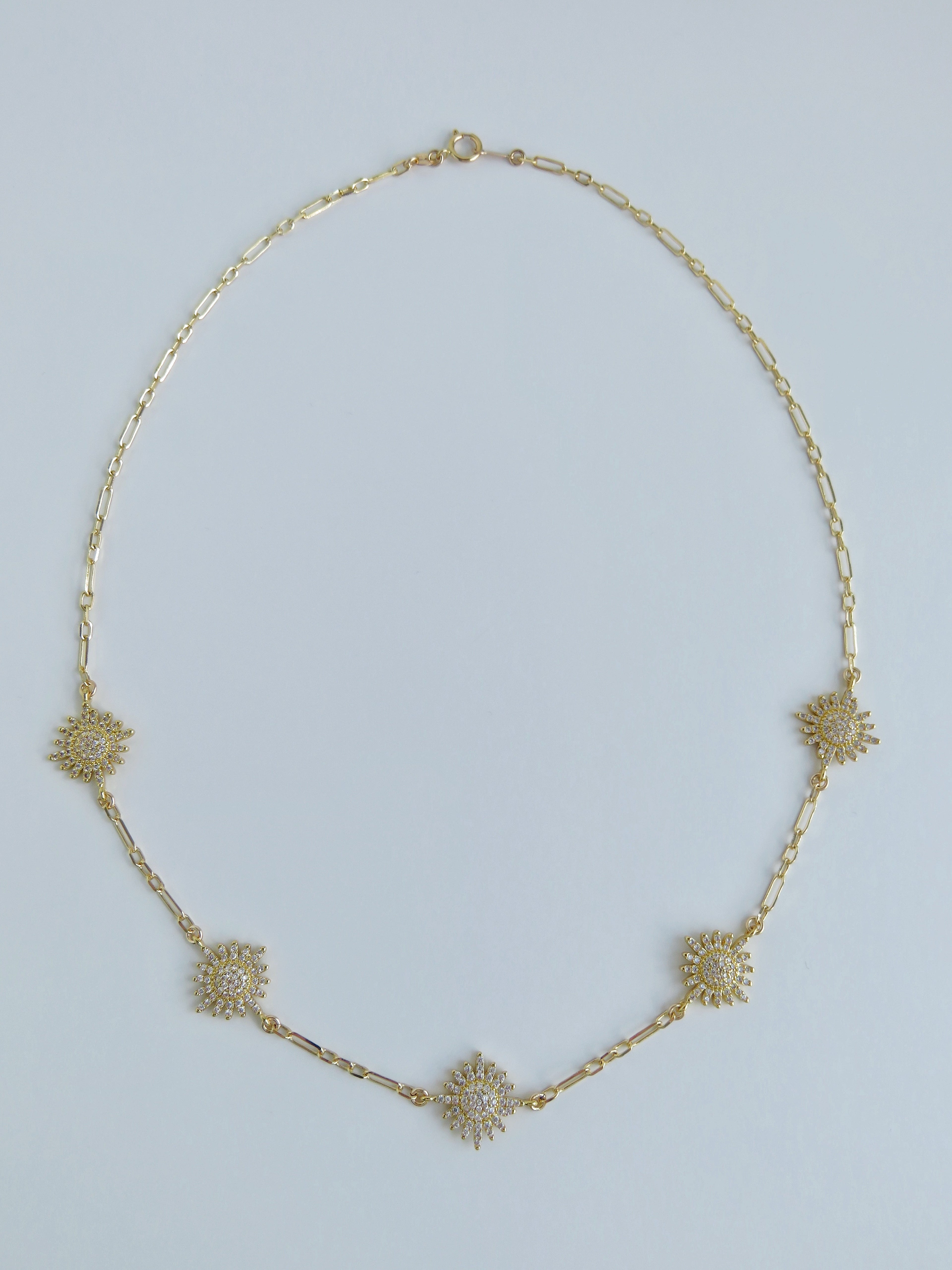 Diamond Sun Necklace