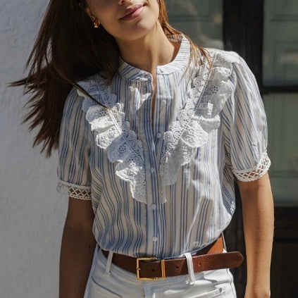 Korean-style New Summer Womens Short-sleeve Shirt