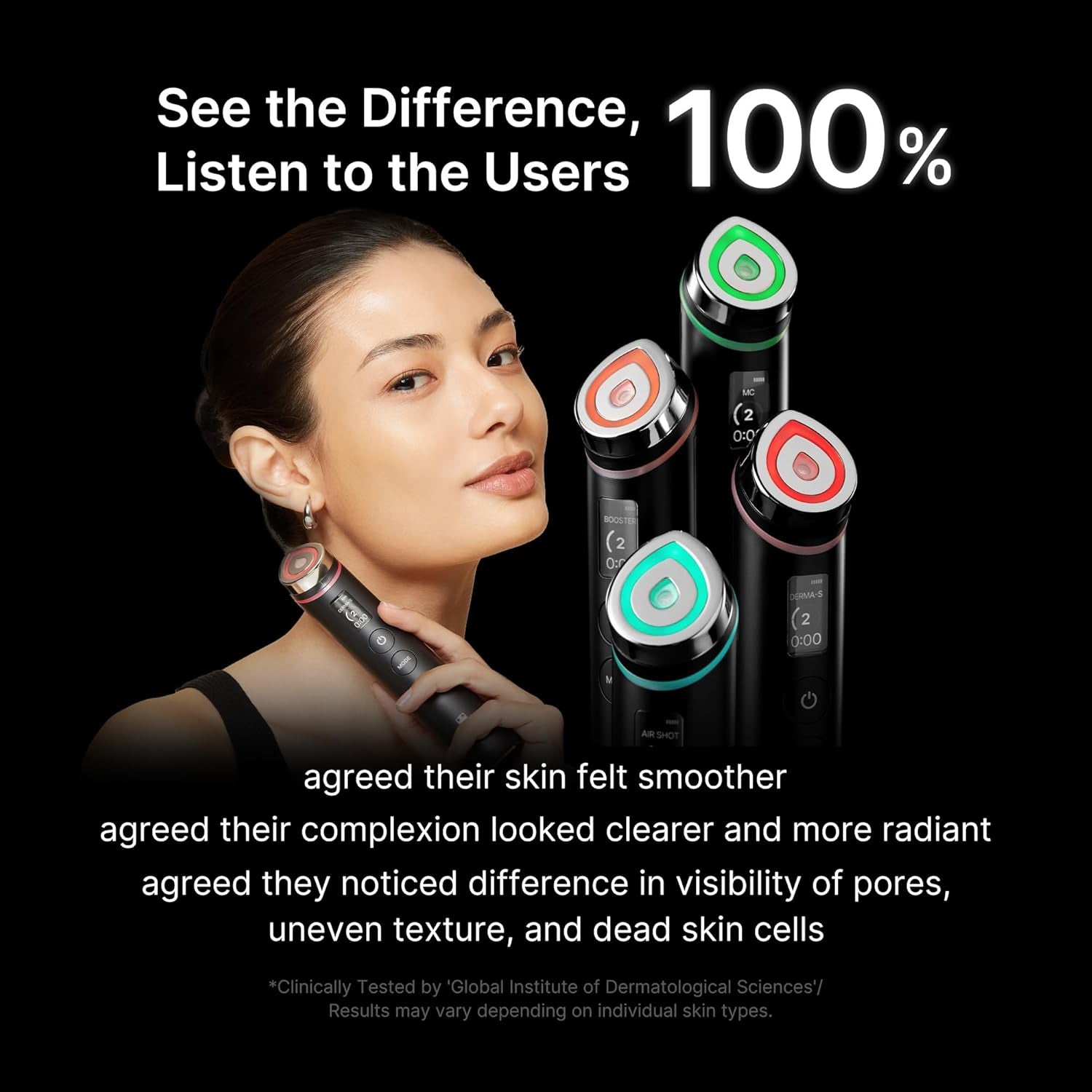 Age-R Booster Pro | 6-In-1 Real Glass Glow Beauty Massager | Looking Glass Skin | Korean Skin Care