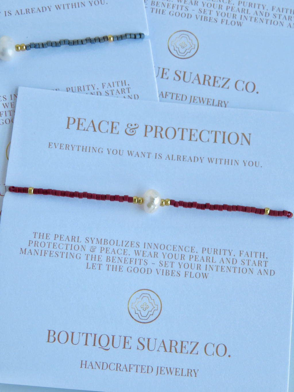 Manifest Peace - Pearl Bracelet