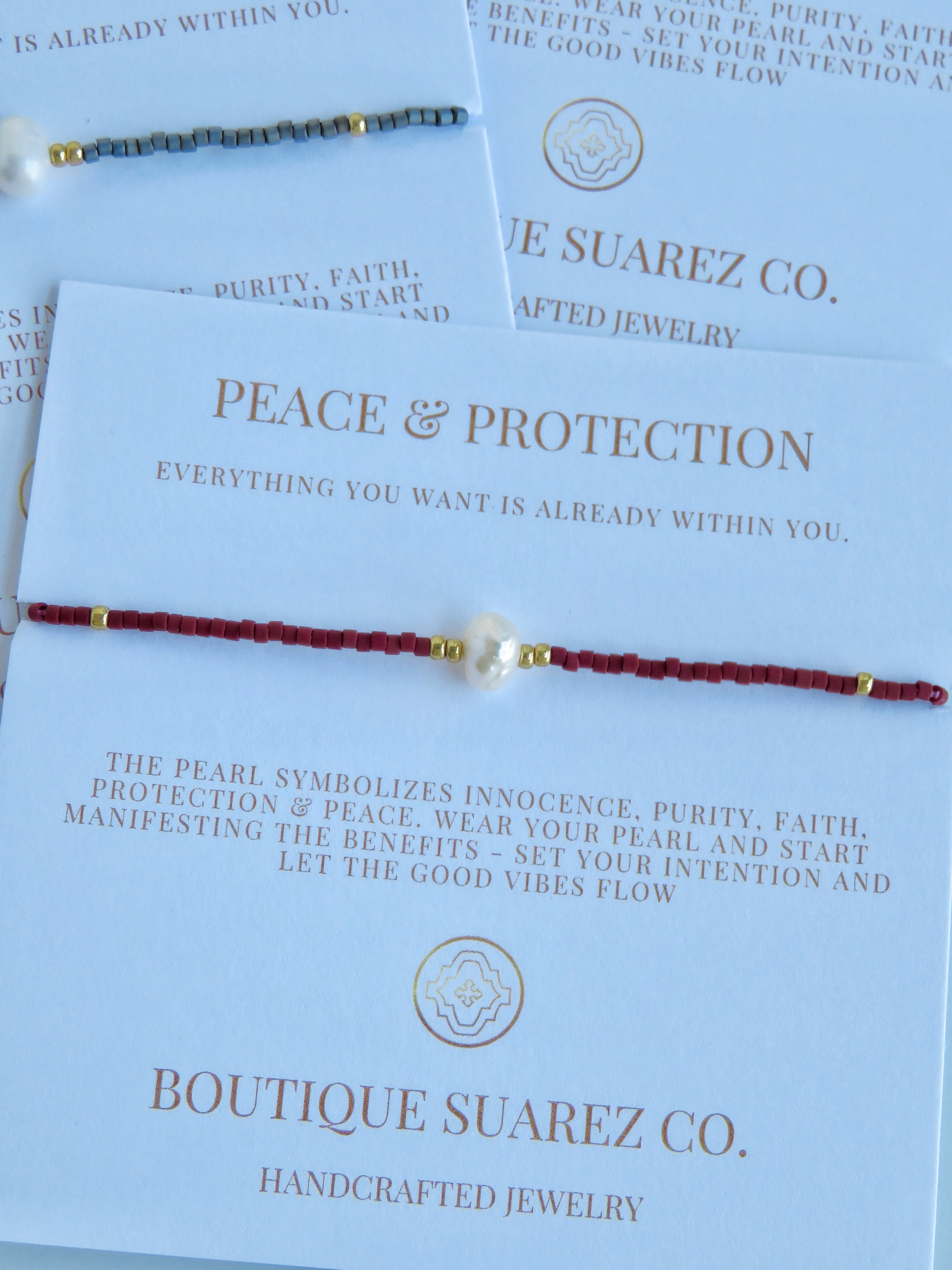 Manifest Peace - Pearl Bracelet