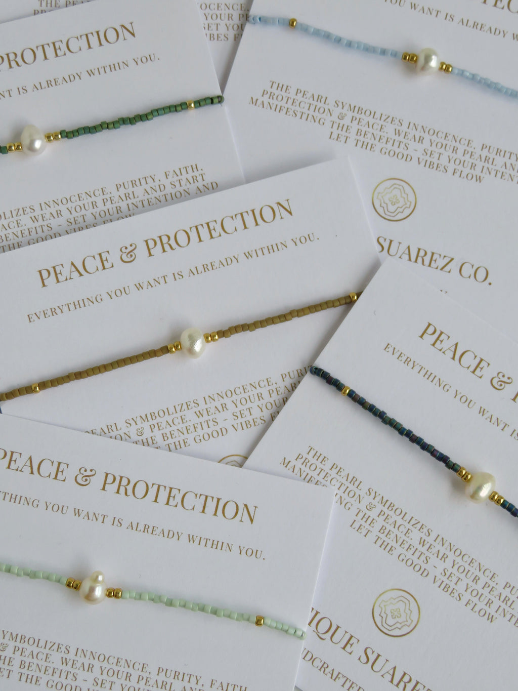 Manifest Peace - Pearl Bracelet