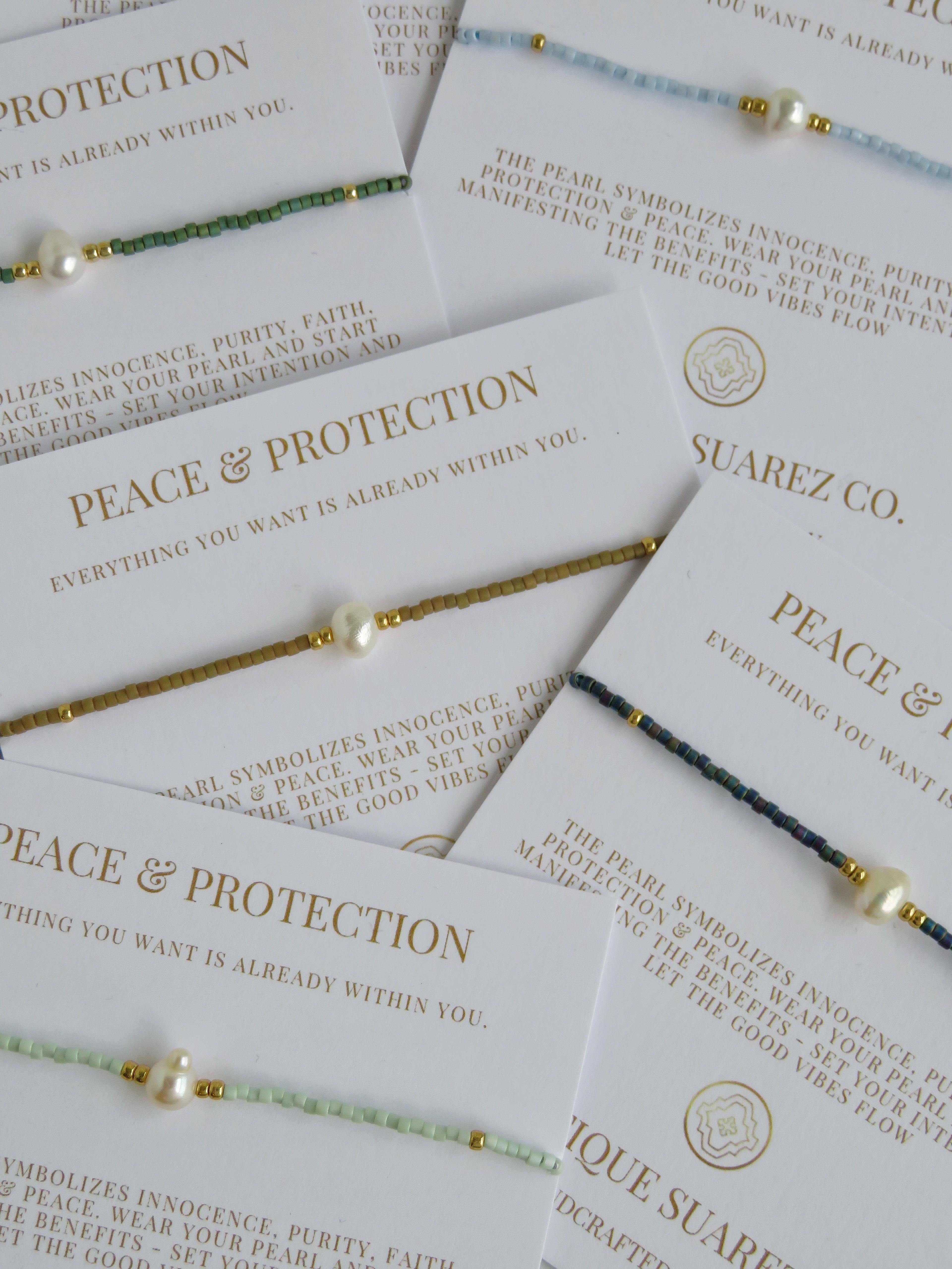 Manifest Peace - Pearl Bracelet