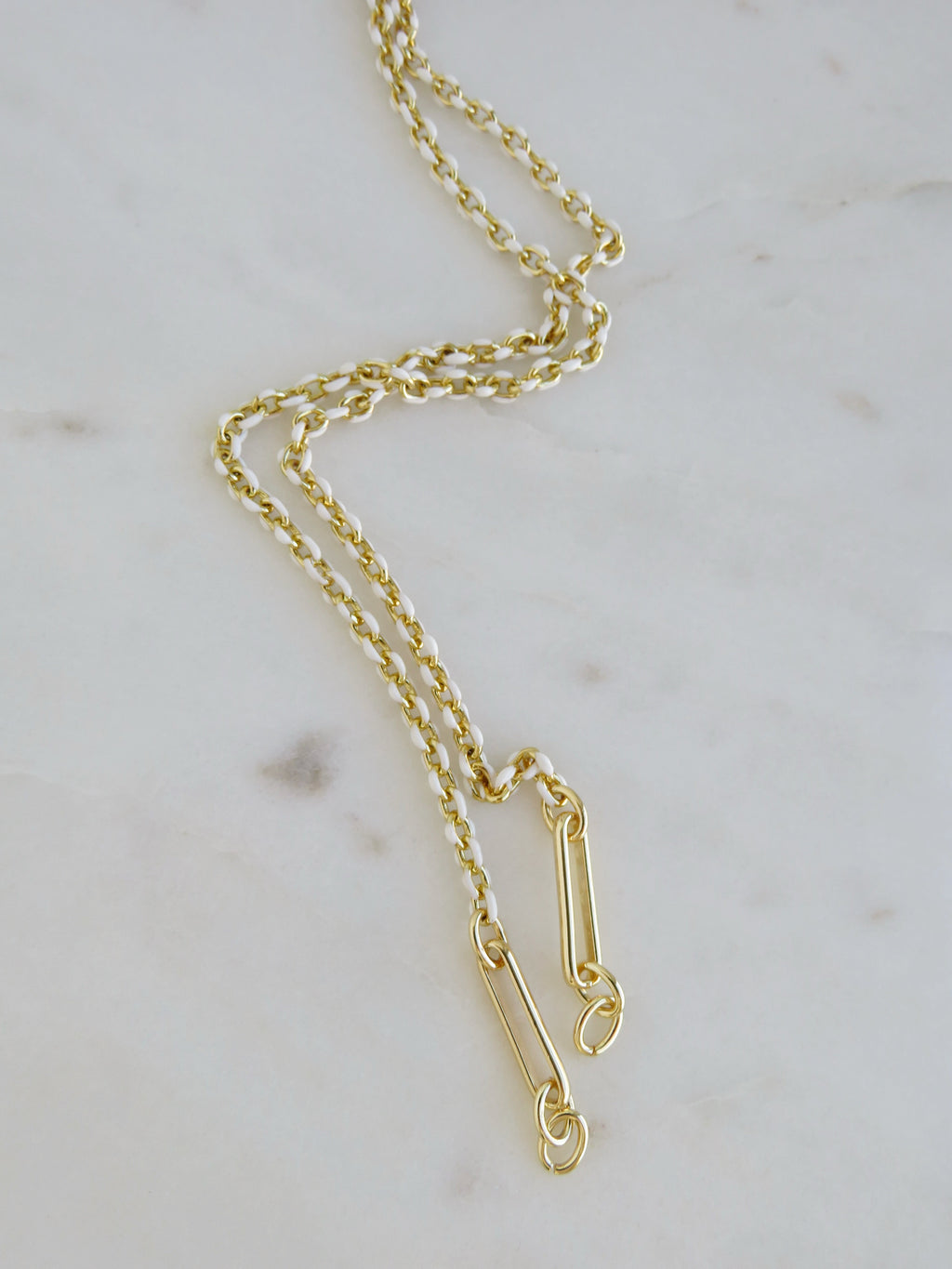 Blanc Charm Holder Necklace - Clicker Clasp - add charms