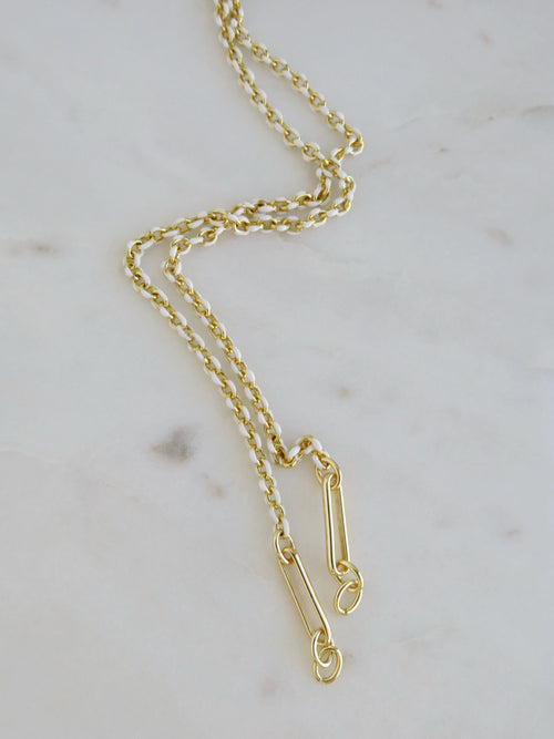 Blanc Charm Holder Necklace - Clicker Clasp - add charms
