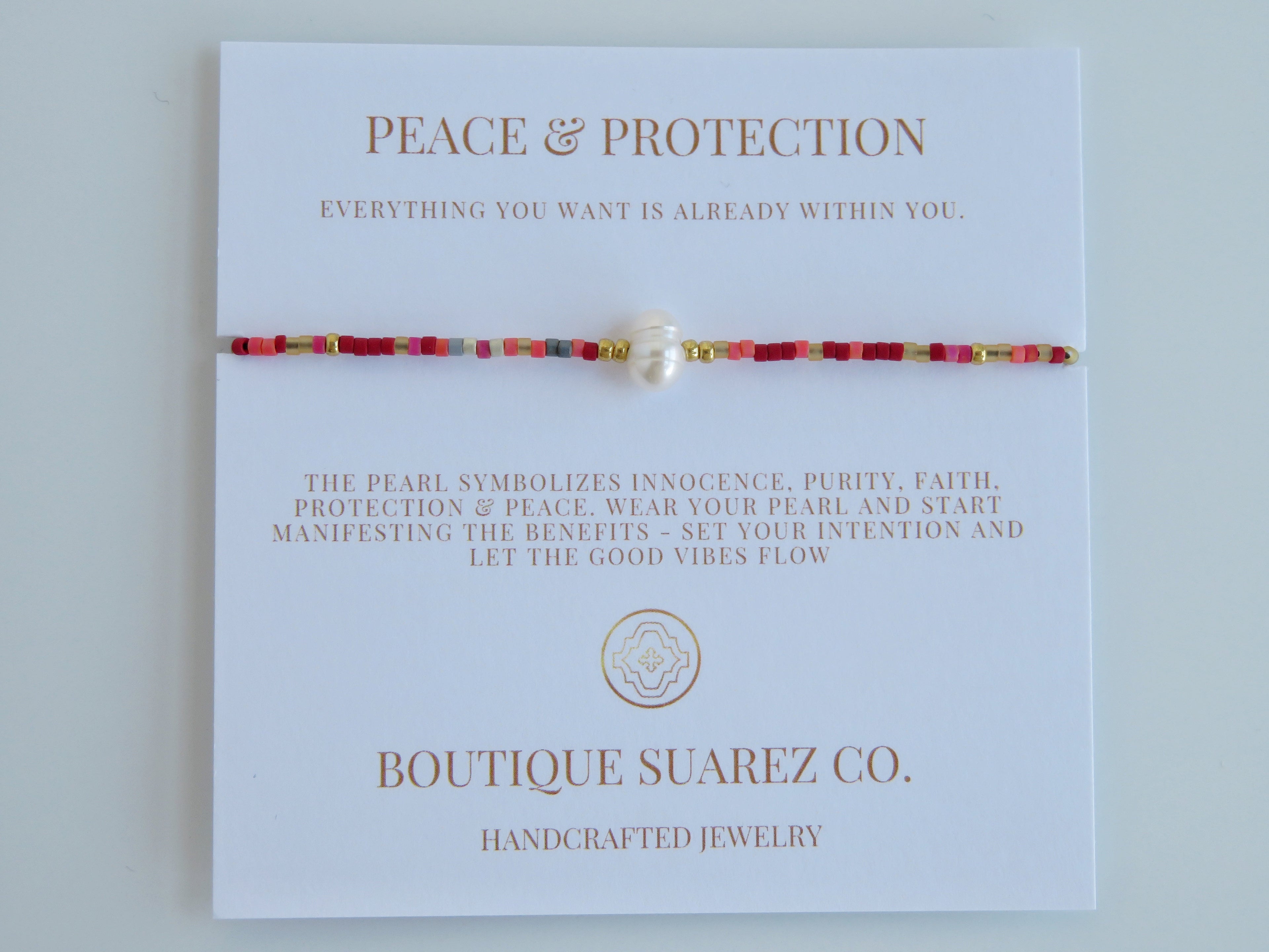 Manifest Peace - Pearl Bracelet