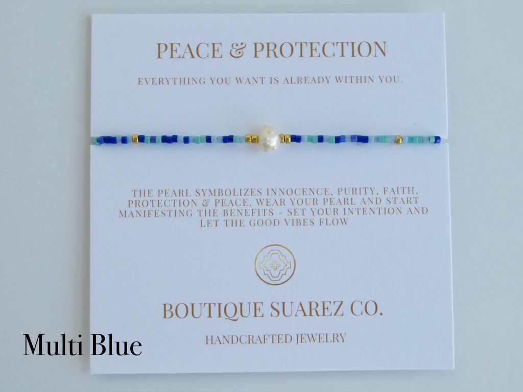 Manifest Peace - Pearl Bracelet